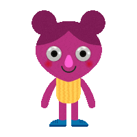 Hide And Seek Plum Sticker by Super Simple