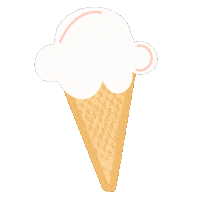 Ice Cream Summer Sticker by LITTLE SHARK AND CO.