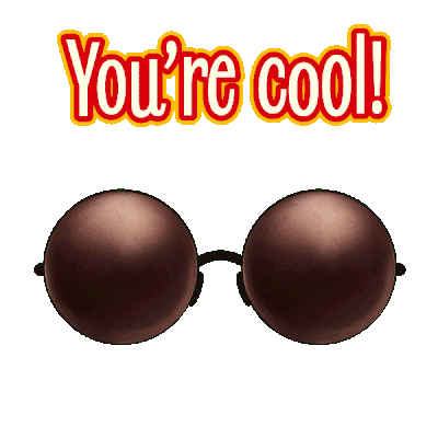 happy glasses Sticker by Munchmallow