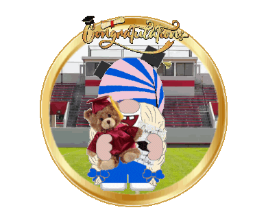 Congratulations Gnome Sticker