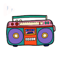 Mmusic music ay aya duu Sticker