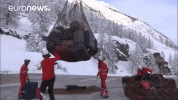 snow helicopter GIF by euronews