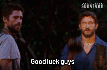 Simon Good Luck GIF by Australian Survivor
