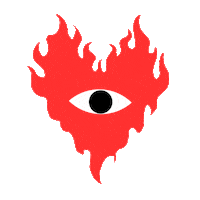 Heart Fire Sticker by LUIS EYER UNO 1ST