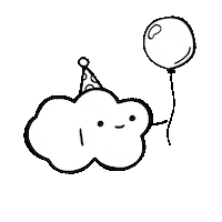 jobenhaim cute party sad cloud Sticker