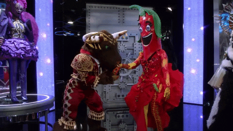 Flirty Kiss GIF by The Masked Singer