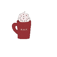 Hot Chocolate Christmas Sticker by R.A.F.