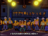 Season 8 Dancing GIF by The Simpsons
