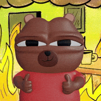 This Is Fine GIF by Bear Market Memes