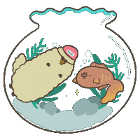 Beige Platypus Sticker