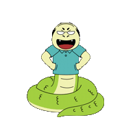 hero_okman_ 읏맨 빌런 빌런툰 뱀 Sticker