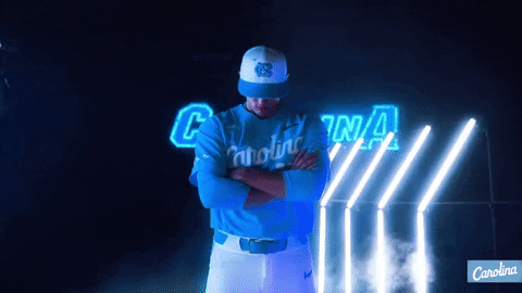 North Carolina Baseball GIF by UNC Tar Heels