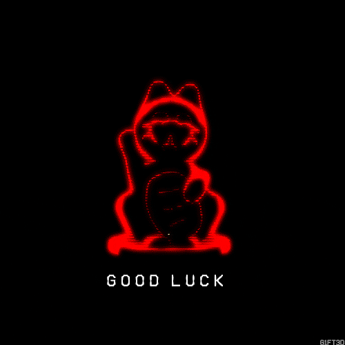 digital art good luck GIF by G1ft3d
