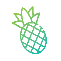Pineapple Smoothie Sticker by Squish Juicery