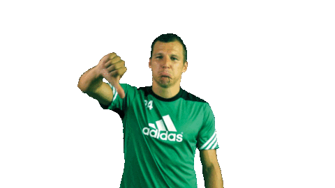 football thumbs down Sticker by 1. fotbalová liga