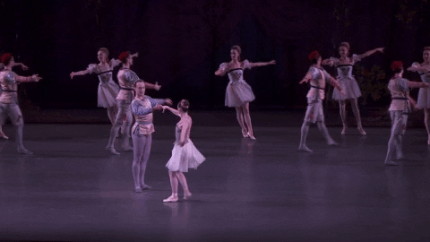 pas de deux pirouette GIF by New York City Ballet