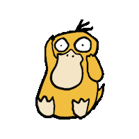 conditionok scared ahhhhh psyduck conditionok Sticker