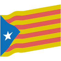 primariesg flag bandera blau catalunya Sticker