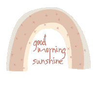 Good Morning Rainbow Sticker by By Emily Grace