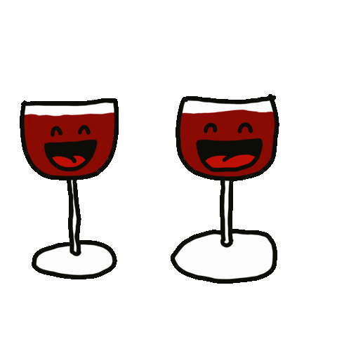 Cheers Wine Sticker