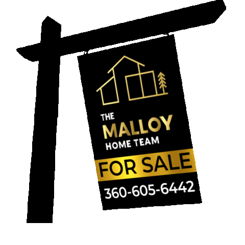 themalloyhometeam giphyupload for sale home for sale yard sign Sticker