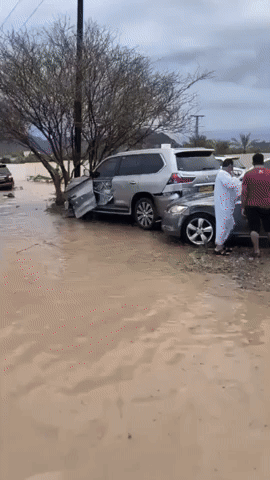 Cars Swept Away as Deadly Floods Impact Oman