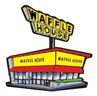 WaffleHouseOfficial waffle house wafflehouse wafflehousesign waffle house sign Sticker