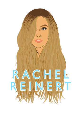 rachelreinertmusic blue hair artist model Sticker