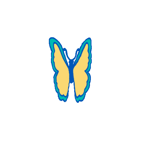 Make A Wish Butterfly Sticker by Maakamsterdam