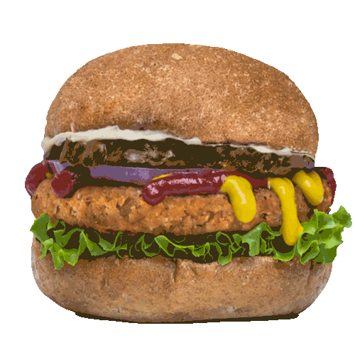 VeganBurg giphyupload burger plantbased burg Sticker