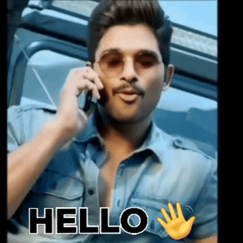 Allu Arjun Hello GIF