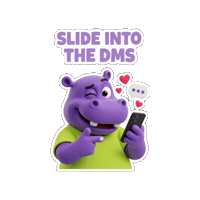 Social Media Flirting Sticker