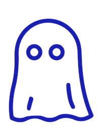Cartoon Ghost Sticker by The People Behind