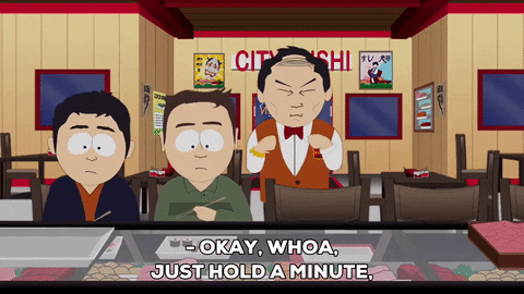 Shocked City Sushi GIF by South Park