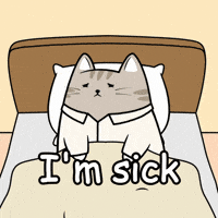 Sick Cat GIF by MESA My Emotional Support Animal