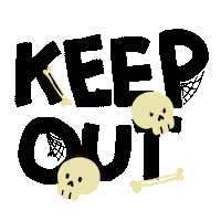 Scared Halloween Sticker