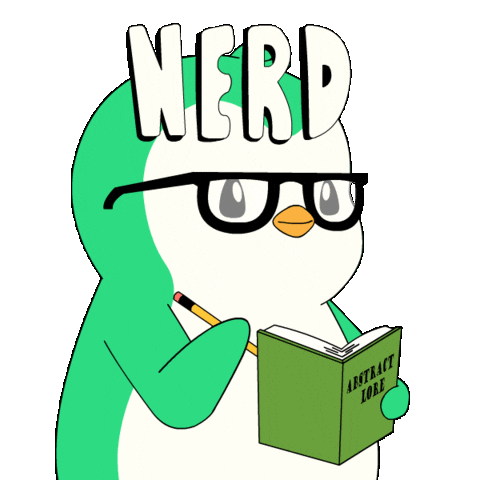 Penguin Learn Sticker by Abster