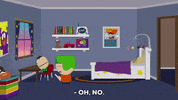 scared kyle broflovski GIF by South Park 