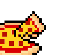 Pizza Pixel Art Sticker by ?an!c Official
