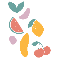 Tutti Frutti Fruit Sticker by Nodspark