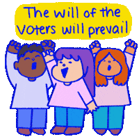 Prevail Election Results Sticker by Creative Courage