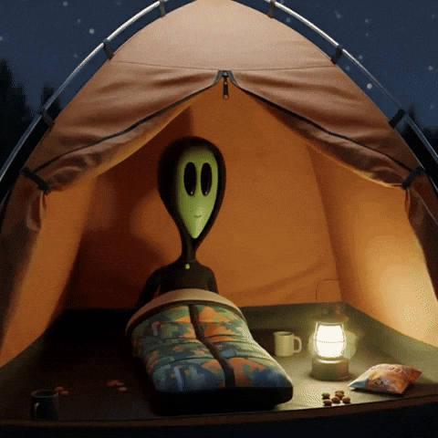 Good Night Sleeping GIF by Lonely Aliens