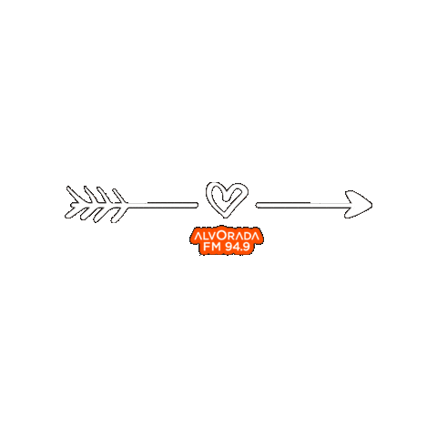 Heart S2 Sticker by Rádio Alvorada FM 94,9