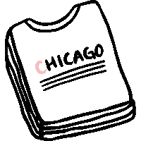 Chi Town Chicago Sticker by AliceandWonder