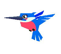 jellydavies bird flying tweet flap Sticker