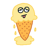 DustyHiestand hot food ice cream dessert Sticker