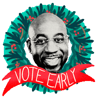 Vote Early Merry Christmas Sticker by Creative Courage