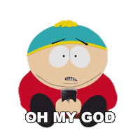 Eric Cartman Omg Sticker by South Park