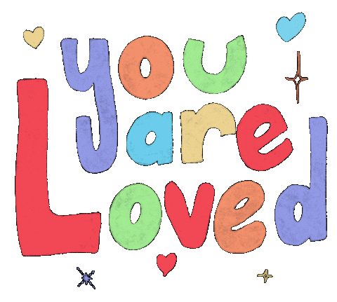 GarringtonIllu giphyupload love heart rainbow Sticker