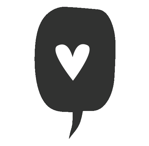 Black Heart Sticker by VIPAPIER